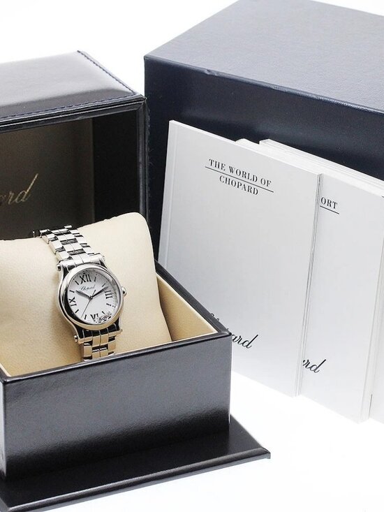 Chopard Happy sports 8590 3P diamond white Dial Quartz Ladies Watch_